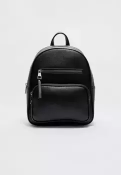 Рюкзак с карманами Stradivarius, черный