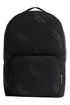 Рюкзак с карманом на молнии Calvin Klein Jeans, черный