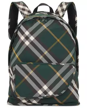 Рюкзак с клетчатым узором Burberry, цвет Ivy