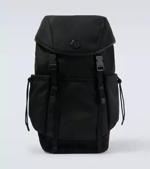 Рюкзак с кожаными вставками Moncler, черный