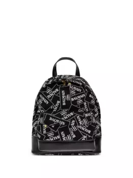 Рюкзак с логотипом Balmain Kids, черный