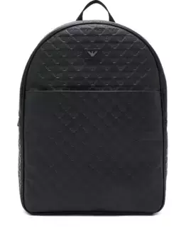 Рюкзак с логотипом EMPORIO ARMANI, черный