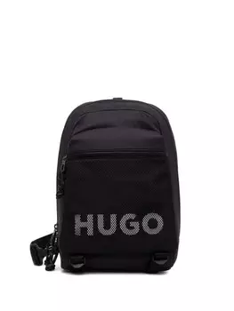 Рюкзак с логотипом HUGO, черный