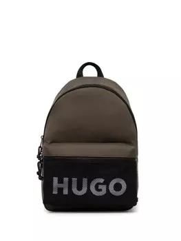 Рюкзак с логотипом HUGO, зеленый
