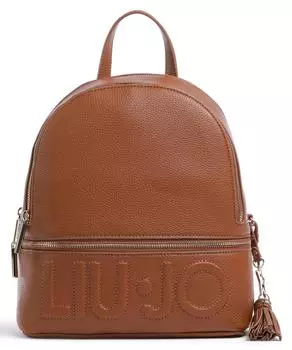 Рюкзак с логотипом из искусственной кожи Liu Jo, коричневый