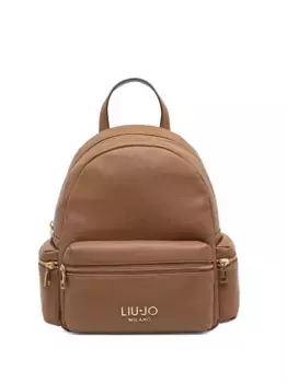 Рюкзак с логотипом LIU JO, коричневый
