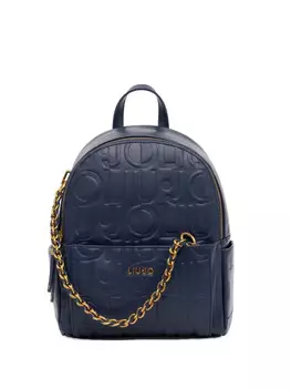 Рюкзак с логотипом LIU JO, синий