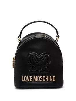 Рюкзак с логотипом Love Moschino, черный