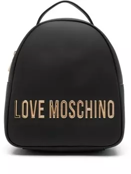 Рюкзак с логотипом Love Moschino, черный