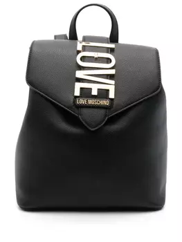 Рюкзак с логотипом Love Moschino, черный