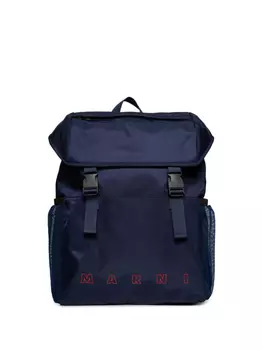 Рюкзак с логотипом Marni Kids, синий