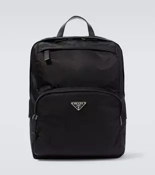 Рюкзак с логотипом Re-Nylon Prada, черный