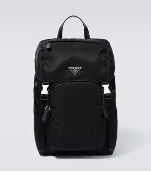 Рюкзак с логотипом Re-Nylon Prada, черный