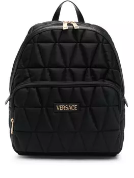 Рюкзак с логотипом Versace, черный