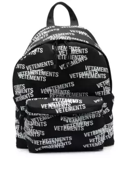 Рюкзак с логотипом VETEMENTS, черный