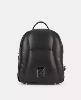 Рюкзак с очень приятным на ощупь изделием, с передней прострочкой Pepe Moll, чёрный