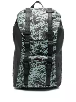 Рюкзак с принтом граффити sprayground kid, черный