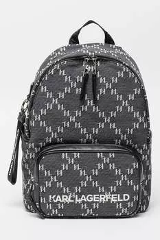Рюкзак с принтом и логотипом Karl Lagerfeld, белый