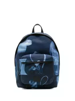 Рюкзак с принтом Paul Smith, синий