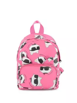 Рюкзак с принтом Шупетт KARL LAGERFELD KIDS, розовый