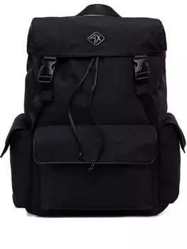 Рюкзак с затягивающимся клапаном Armani Exchange, черный