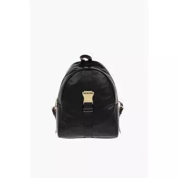 Рюкзак SAFETY из искусственной кожи с логотипом LOVE Moschino, Black