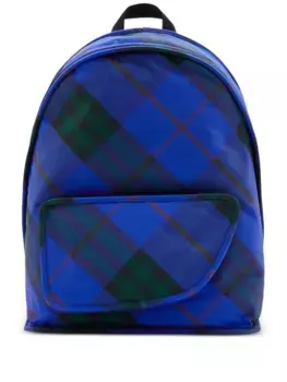 Рюкзак Shield в клетку Vintage Check BURBERRY, синий