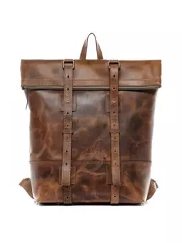 Рюкзак SID & VAIN Leder-Rucksack echt Leder Rucksack gro15 Zoll Laptop Fach braun, светло-коричневый