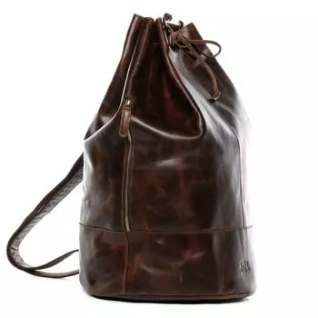 Рюкзак SID & VAIN Leder Seesack Leder Backpack Unisex HEATHROW, коричневый