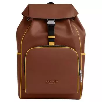 Рюкзак среднего размера из гладкой телячьей кожи для мужчин COACH