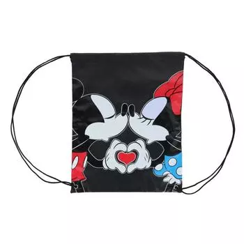 Рюкзак-сумка Disney Mickey Minnie Couple Kiss Drawstring Jerry Leigh, черный