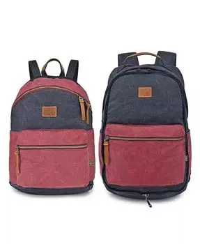 Рюкзак-сумка из холщовой ткани Trail and Tree Double TSD BRAND, синий