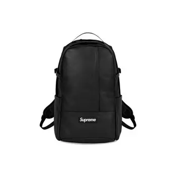 Рюкзак Supreme Leather Backpack, черный
