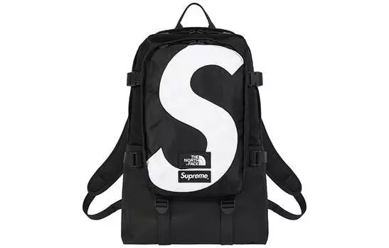 Рюкзак Supreme x The North Face S Logo Expedition, черный / зеленый