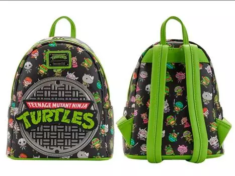 Рюкзак Teenage Mutant Ninja Turtles Sewer Cap AOP Mini Backpack Loungefly