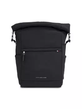 Рюкзак Tommy Hilfiger Th Signature Rolltop Backpack AM0AM12221, черный