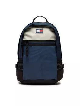 Рюкзак Tommy Jeans Mochila color block con logo engomado de hombre AM0AM12611, темно-синий