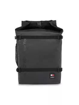 Рюкзак Tommy Jeans Tjm Daily + Rolltop Backpack AM0AM12120, черный