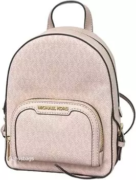 Рюкзак-трансформер Michael Kors Jaycee XS Mini MK Signature через плечо (румяная пудра)