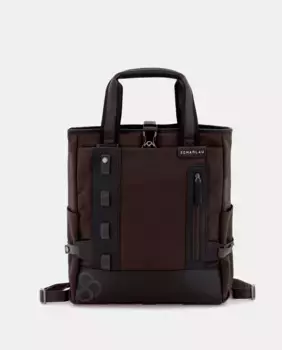 Рюкзак трансформируемый в сумочку темно-коричневого цвета Scharlau, темно-коричневый