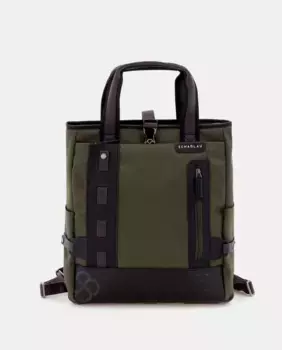 Рюкзак трансформируемый в сумочку в военно-зеленом цвете Scharlau, темно-зеленый