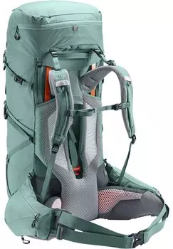 Рюкзак треккинговый Aircontact Core, чехол для спального мешка, держатель для палки, спинная система, женский deuter, цвет Jade Graphite
