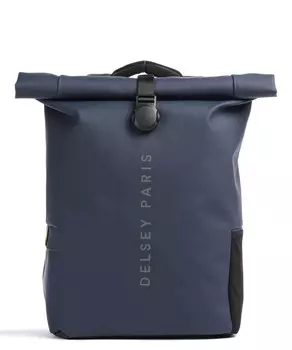 Рюкзак Turenne с мягким складным верхом 15 дюймов из переработанного полиуретана Delsey Paris, синий