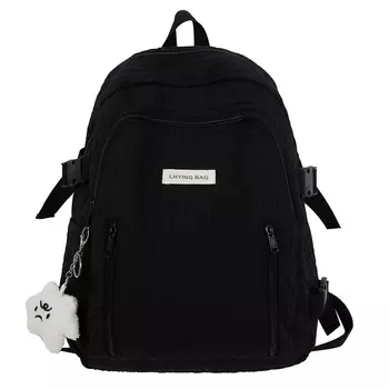 Рюкзак унисекс Barang Balang, Черный + кулон