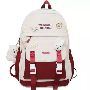 Рюкзак унисекс Bseleon, Розовый кулон с мишкой