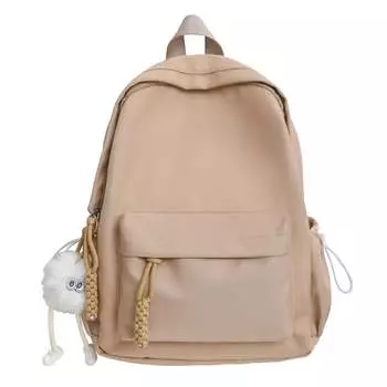 Рюкзак унисекс Deli Bear, Белый с подвеской