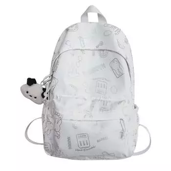 Рюкзак унисекс Deli Bear, Черный кролик с подвеской