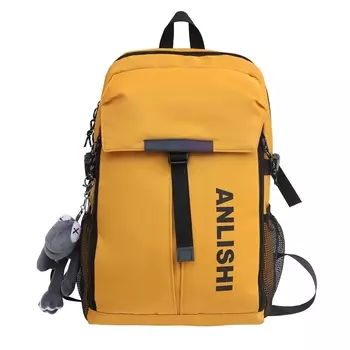 Рюкзак унисекс Deli Bear, Черный кулон с серой лягушкой