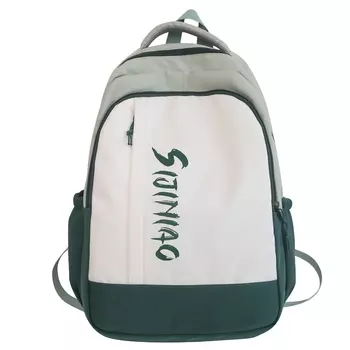 Рюкзак унисекс Deli Bear, Черный с подвеской в виде шарика из шерсти