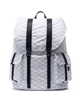 Рюкзак унисекс из разноцветной ткани на молнии Herschel, белый